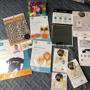 Crafting Supplies Set with Leopard Print and Deco Foil